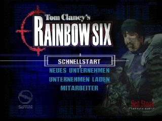 Rainbow Six title screen for Nintendo 64